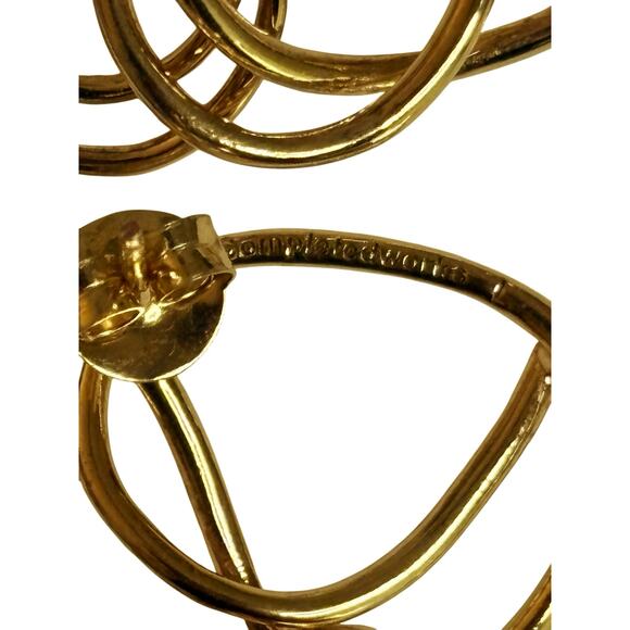 Completed Works Gold Vermeil Mismatched Drop Earrrings - Picture 2 of 2